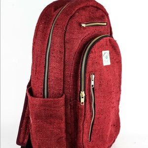 Full Sized - Hemp Boho Backpack - Handmade - Vegan